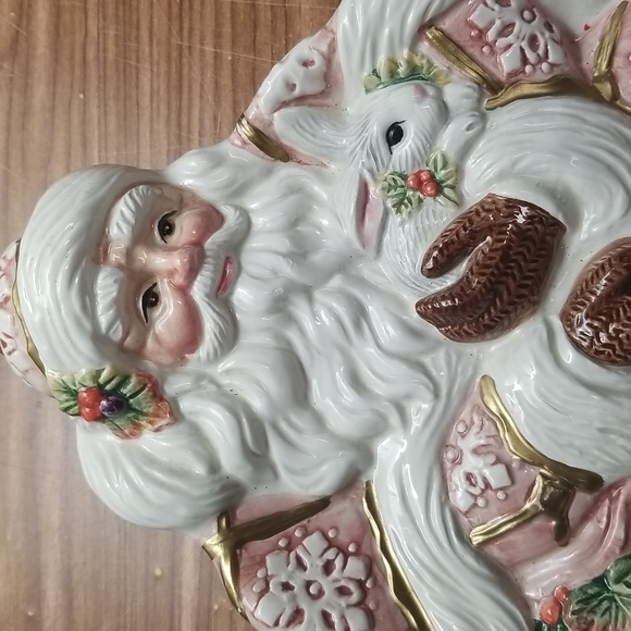 Fitz & Floyd 1996 Santa Serving Plate - Picture 2 of 7